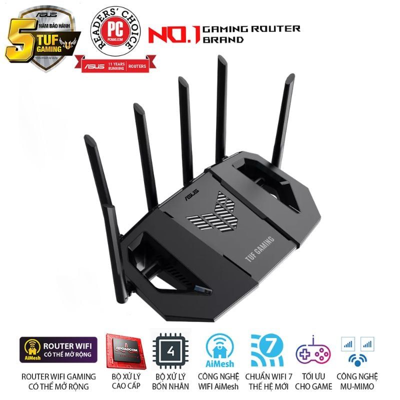  Router Wi-Fi 7 Gaming ASUS TUF Gaming BE9400 