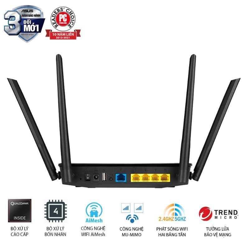  Router Wi-Fi ASUS RT-AC59U V2 AC1500 AiMesh 