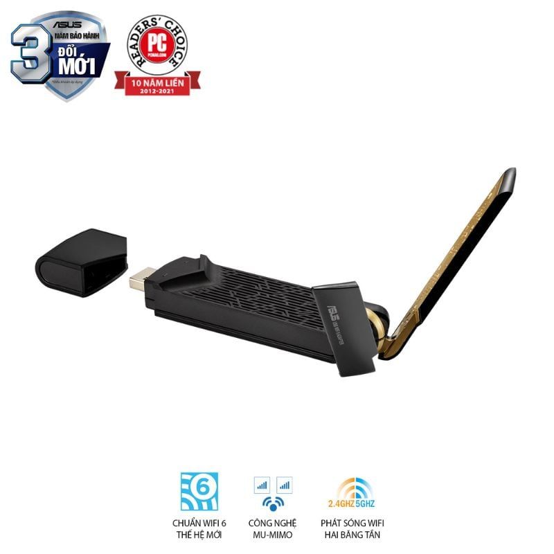  USB Wi-Fi 6 ASUS USB-AX56 AX1800 Băng Tần Kép 