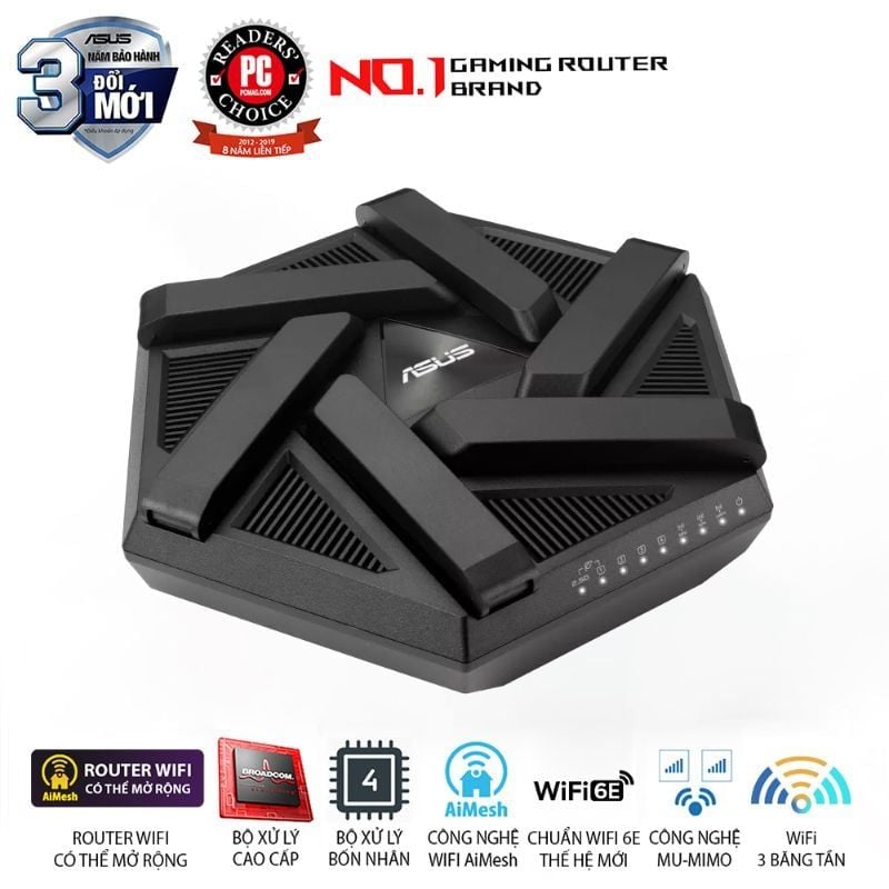 Router Wi-Fi 6E ASUS RT-AXE7800 AXE7800 