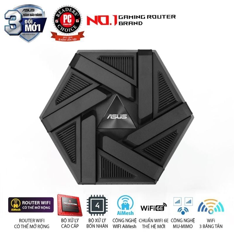  Router Wi-Fi 6E ASUS RT-AXE7800 AXE7800 