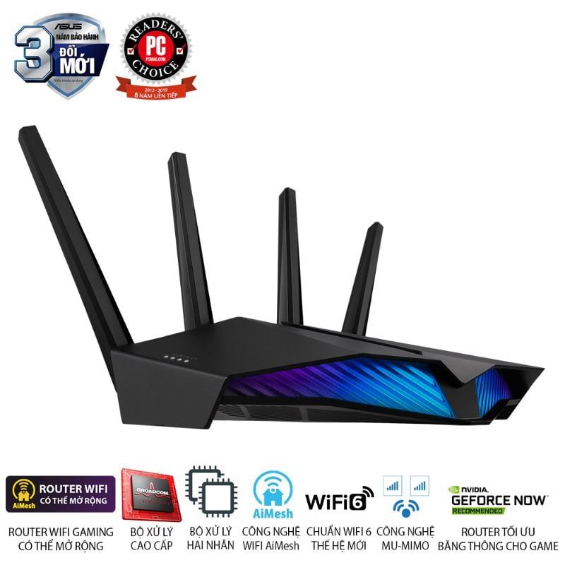  Router Wi-Fi 6 ASUS RT-AX82U AX5400 
