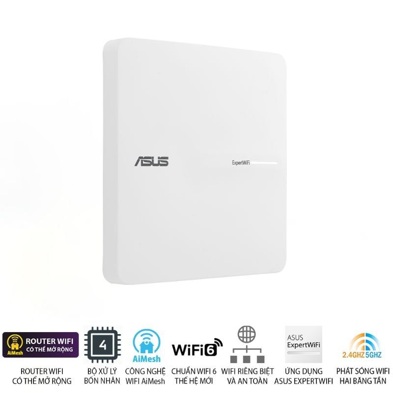 Access Point Wi-Fi 6 ASUS ExpertWiFi EBA63 AX3000 PoE 