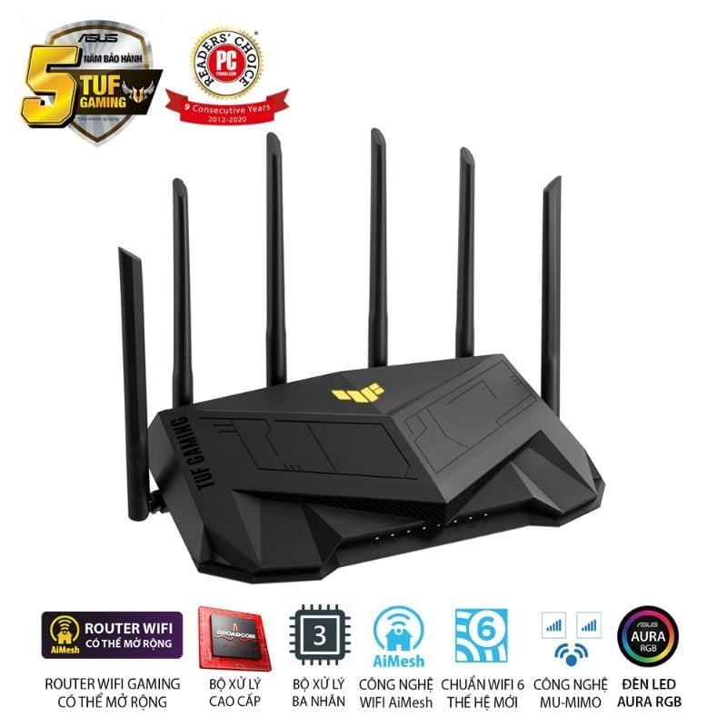  Router Wi-Fi 6 Gaming ASUS TUF Gaming AX5400 