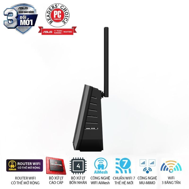  Router Wi-Fi 7 ASUS RT-BE92U BE9700 