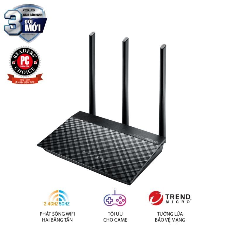  Router Wi-Fi ASUS RT-AC53 AC750 Gigabit 