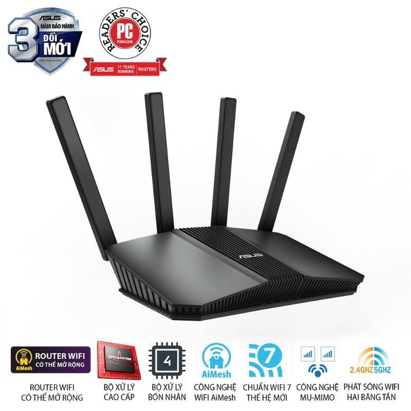  Router Wi-Fi 7 ASUS RT-BE58U BE3600 