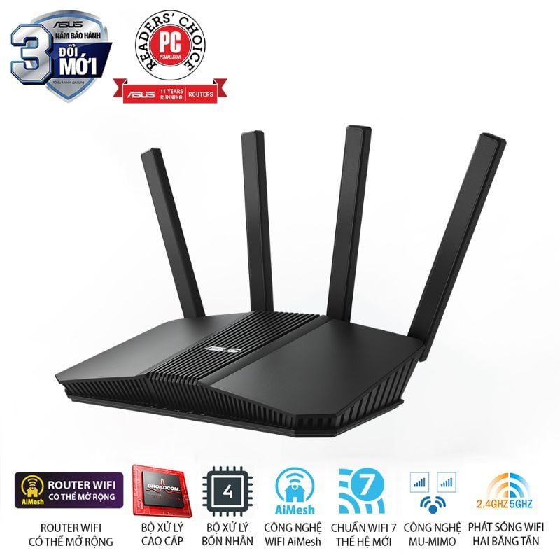  Router Wi-Fi 7 ASUS RT-BE58U BE3600 