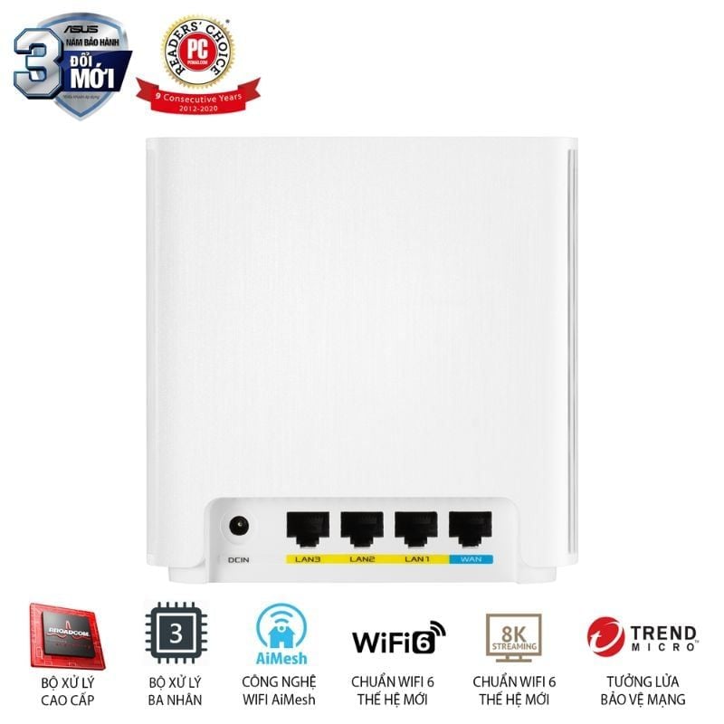  Hệ Thống Mesh Wi-Fi 6 ASUS ZenWiFi AX XD6 AX5400 