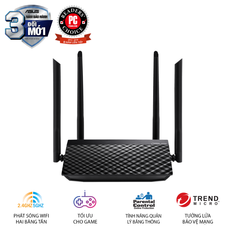  Router Wi-Fi ASUS RT-AC1200 V2 AC1200 