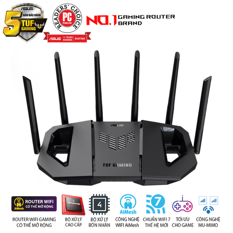 Router Wi-Fi 7 Gaming ASUS TUF Gaming BE9400