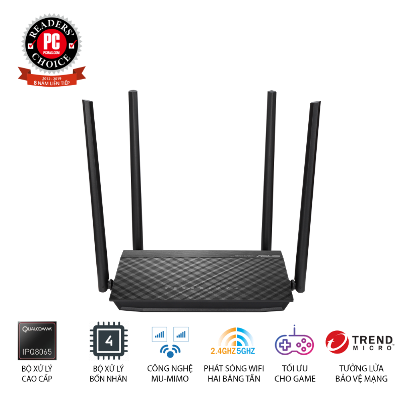  Router Wi-Fi ASUS RT-AC1500UHP AC1500 MU-MIMO 