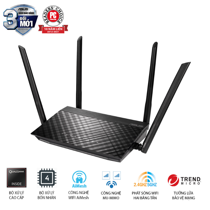 Router Wi-Fi ASUS RT-AC59U V2 AC1500 AiMesh 
