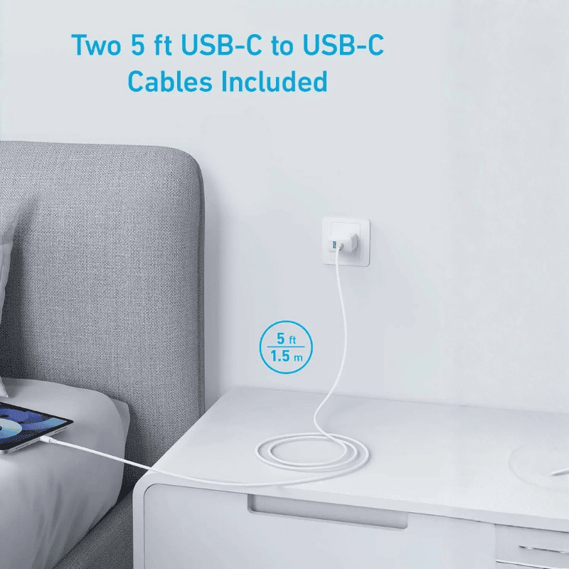  Sạc Anker 1C1A 20W Kèm Cáp Type-C to C Dài 1.5m - B2348 Chính Hãng 