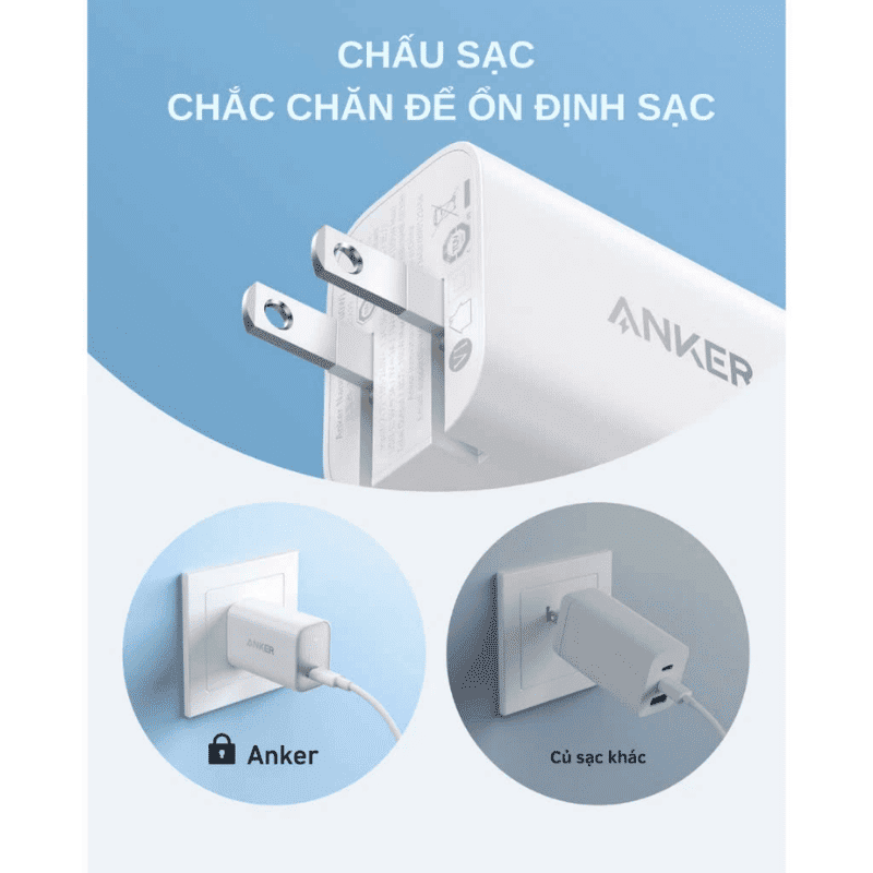  Sạc Anker Nano 1C 100W Kèm Cáp Type-C - B2679 Chính Hãng 