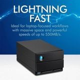  Ổ Cứng Chuyên dụng (RAID) LaCie 2big Dock Thunderbolt 3 USB-C + SRS - 16TB - STLG16000400 
