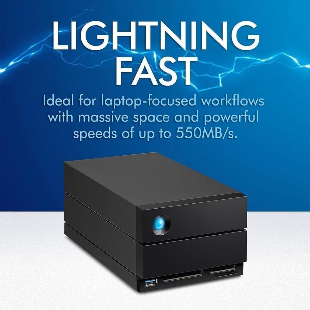 Ổ Cứng Chuyên dụng (RAID) LaCie 2big Dock Thunderbolt 3 USB-C + SRS - 16TB - STLG16000400 