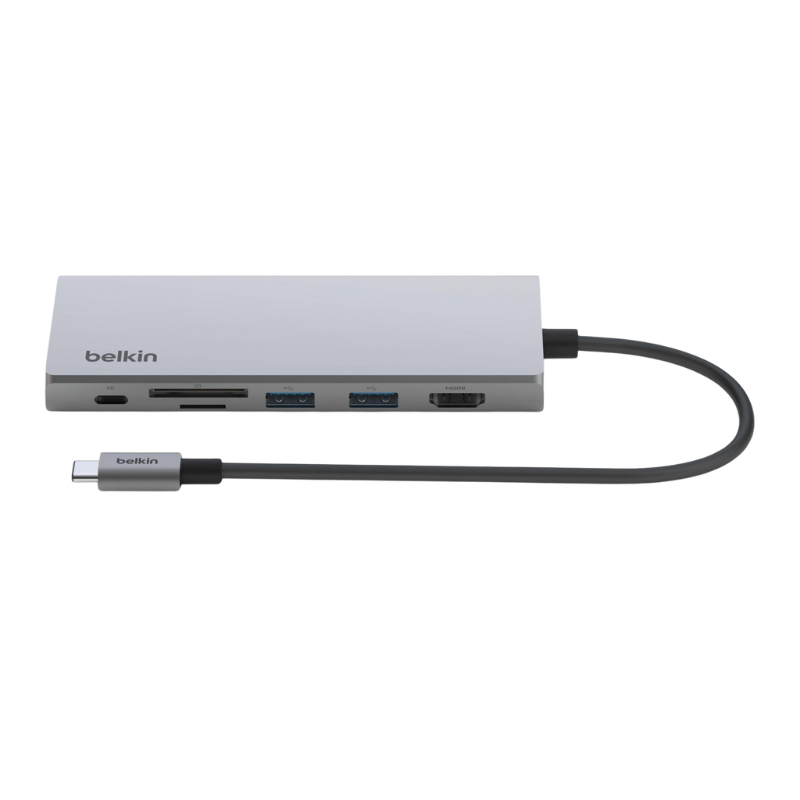  Adapter Chuyển Đổi USB-C Multimedia, 7 Trong 1, 100W PD Belkin - Hàng Chính Hãng 
