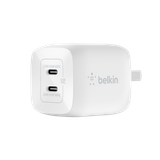  Adapter Sạc Nhanh Belkin 45W, 2 Cổng USB-C, PD 3.0 PPS GaN - Hàng Chính Hãng 