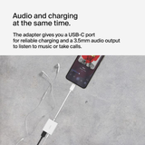  Hub chuyển đổi Belkin Rockstar USB-C sang 3.5mm Audio + Sạc USB-C - Hàng Chính Hãng 