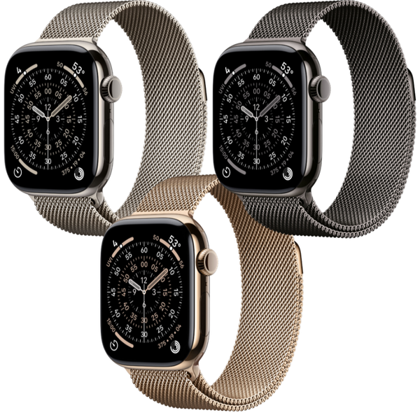 Apple Watch Series 11 GPS + Cellular - Mặt Titanium 46mm, dây Milanese Loop - Chính hãng