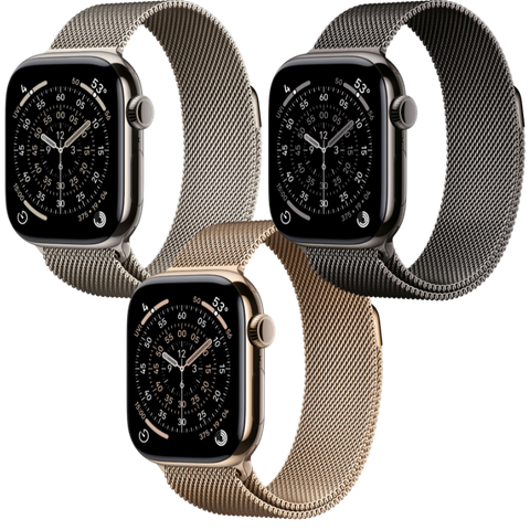 Apple Watch Series 11 GPS + Cellular - Mặt Titanium 42mm, dây Milanese Loop - Chính hãng