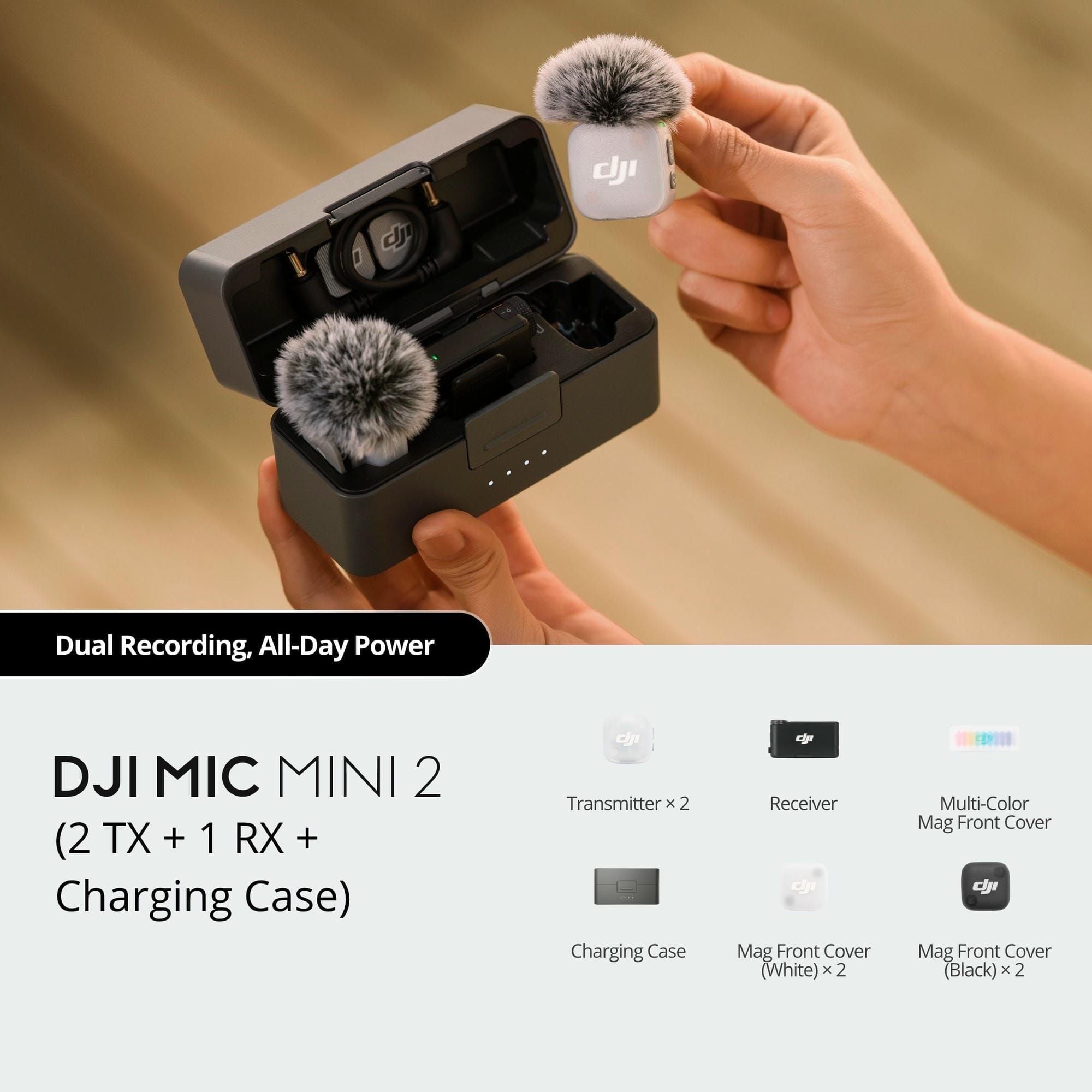  DJI Mic Mini 2 (1 TX + 1 Mobile RX + Charging Case) Chính Hãng 