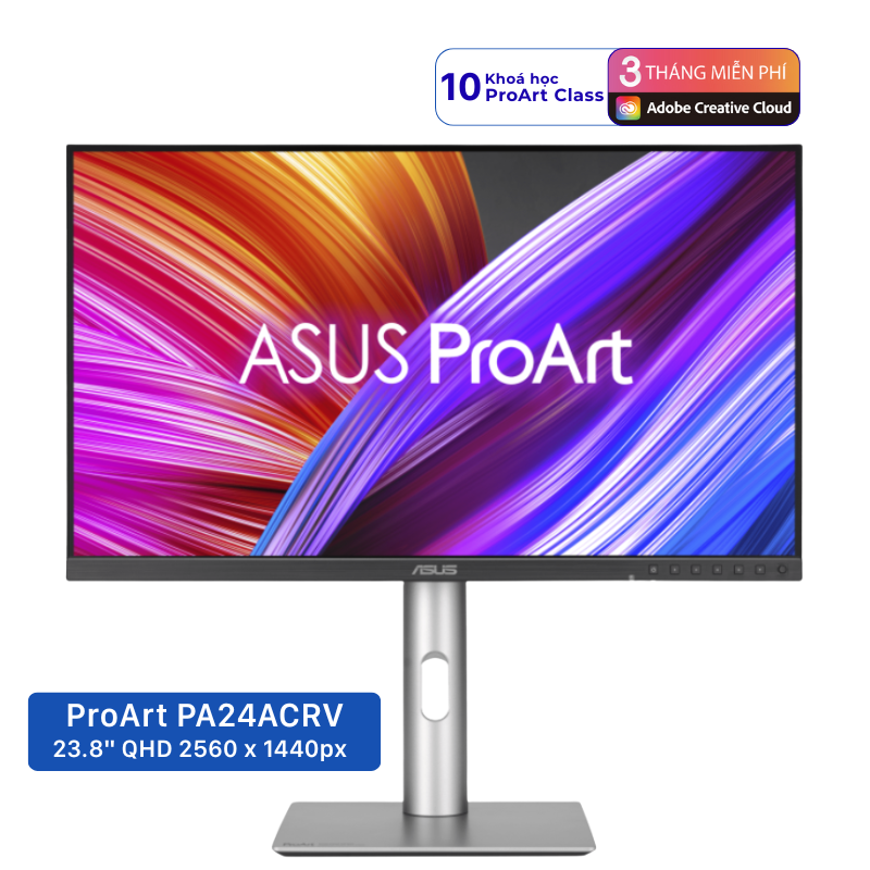 Màn Hình Asus Proart Pa24Acrv 24" Ips 2K 75Hz Usbc Chuyên Đồ Họa