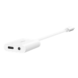  Hub chuyển đổi Belkin Rockstar USB-C sang 3.5mm Audio + Sạc USB-C - Hàng Chính Hãng 