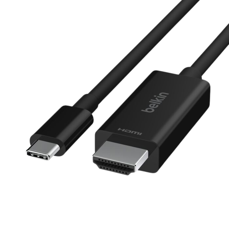  Cáp Belkin USB-C Sang HDMI 2.1 Hỗ Trợ 4K, 8K, Ultra HD, Đầu Nikel Dài 2M - Hàng Chính Hãng 