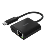  Adapter Chuyển Đổi Từ USB-C Sang GIGABIT ETHERNET, PD 60W  Belkin - Hàng Chính Hãng 