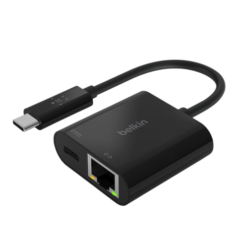 Adapter Chuyển Đổi Từ USB-C Sang GIGABIT ETHERNET, PD 60W  Belkin - Hàng Chính Hãng