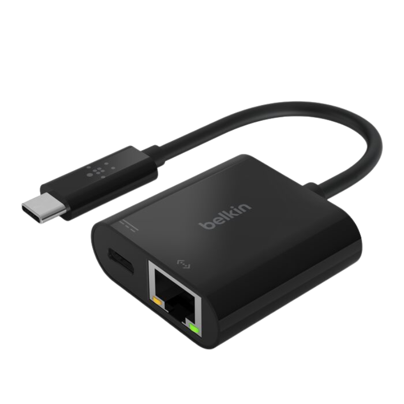 Adapter Chuyển Đổi Từ USB-C Sang GIGABIT ETHERNET, PD 60W Belkin - Hàng Chính Hãng