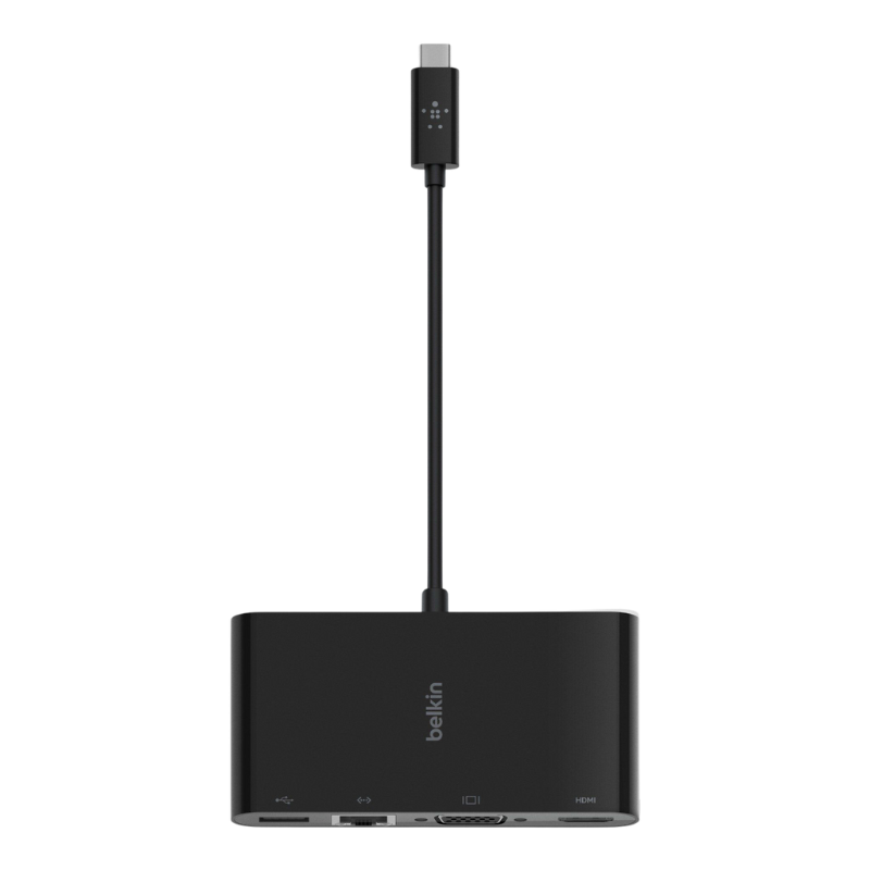  Adapter Chuyển Đổi USB-C Multimedia, 4 Trong 1 Belkin - Hàng Chính Hãng 