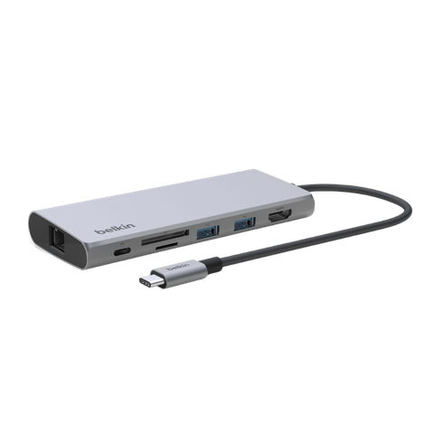 Adapter Chuyển Đổi USB-C Multimedia, 7 Trong 1, 100W PD Belkin - Hàng Chính Hãng