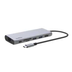 Adapter Chuyển Đổi USB-C Multimedia, 7 Trong 1, 100W PD Belkin - Hàng Chính Hãng