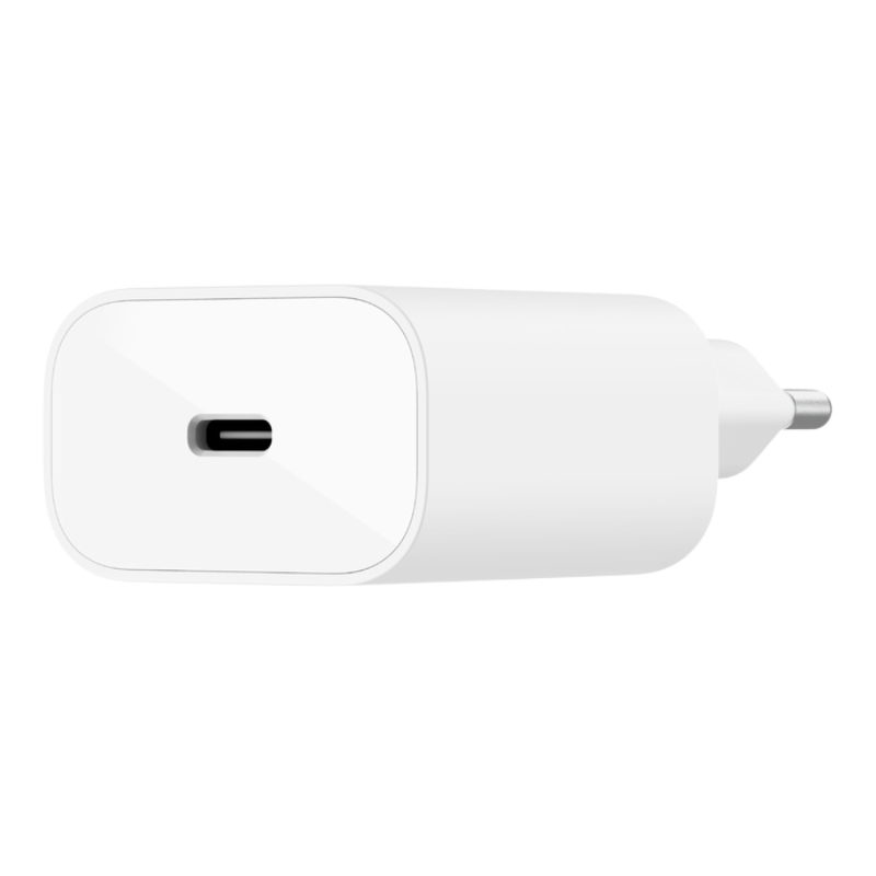  Adapter Sạc Nhanh Belkin 25W USB-C PD Wall Charger Chân Tròn - Hàng Chính Hãng 