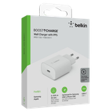  Adapter Sạc Nhanh Belkin 25W USB-C PD Wall Charger Chân Tròn - Hàng Chính Hãng 