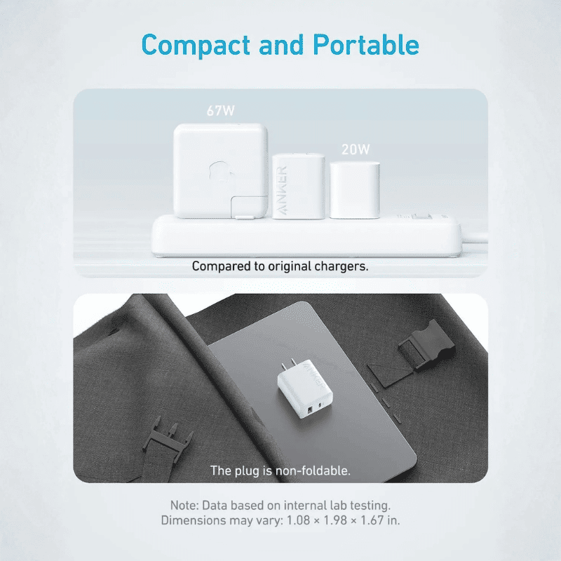  Sạc Anker 1C1A 20W Kèm Cáp Type-C to C Dài 1.5m - B2348 Chính Hãng 