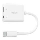 Hub chuyển đổi Belkin Rockstar USB-C sang 3.5mm Audio + Sạc USB-C - Hàng Chính Hãng 