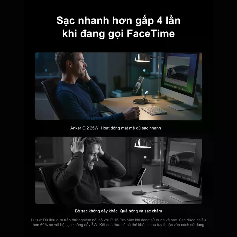  Đế Sạc Để Bàn Anker Prime Maggo 3 Trong 1 Aircool A25X7 Chính Hãng 