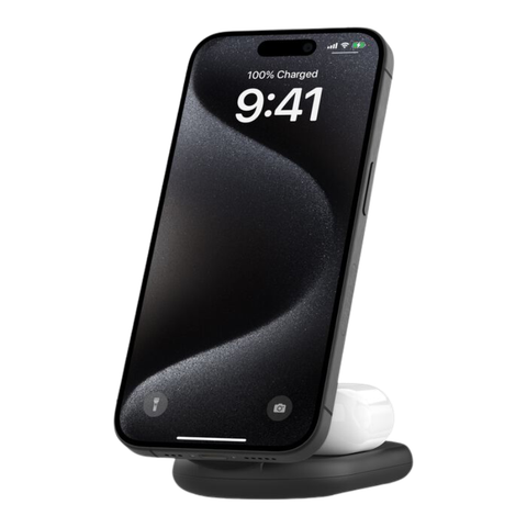 Sạc Nhanh Không Dây Belkin 15W Đế Sạc Có Thể Gập Lại Tương Thích Với MagSafe - WIZ028qcBK