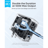  Sạc Anker 2C1A 100W Có Màn Hình LED Kèm Cáp USB-C - B121B Chính Hãng 