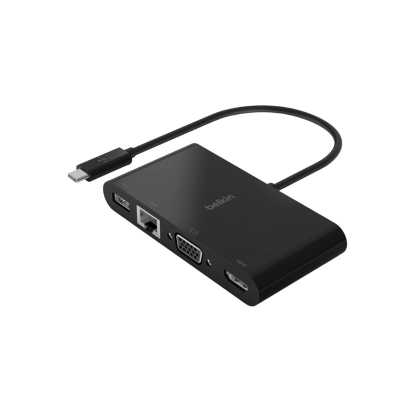  Adapter Chuyển Đổi USB-C Multimedia, 4 Trong 1 Belkin - Hàng Chính Hãng 