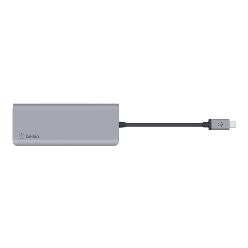  Adapter Chuyển Đổi USB-C Multiport 7 Trong 1, Pass-Thru Belkin - Hàng Chính Hãng 