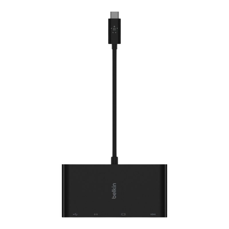  Adapter Chuyển Đổi USB-C Multimedia, 4 Trong 1 Belkin - Hàng Chính Hãng 