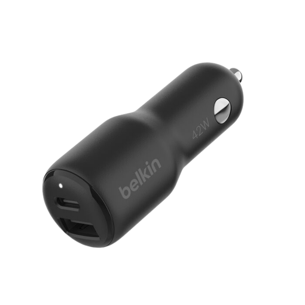 Tẩu Sạc Xe Hơi PPS Belkin 42W, 30W USB-C + 12W USB-A Chính Hãng