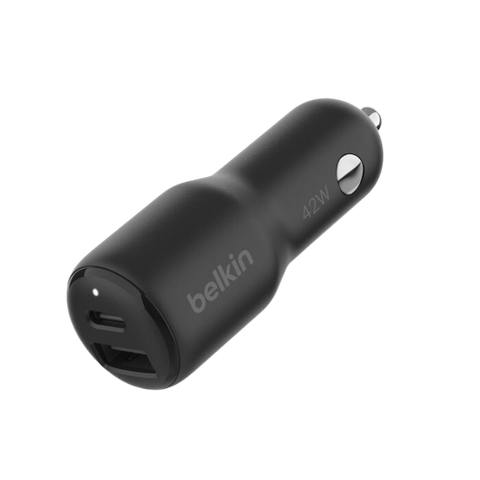 Tẩu Sạc Xe Hơi PPS Belkin 42W, 30W USB-C + 12W USB-A Chính Hãng