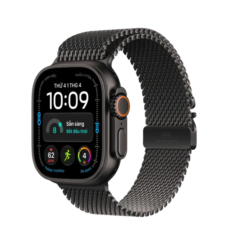 Apple Watch Ultra 4 Titan 49mm (5G) Dây Quấn Milan Chính Hãng 