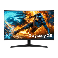 Màn Hình Gaming Samsung 32 Inch Odyssey G5 G55H QHD 180Hz Chính Hãng